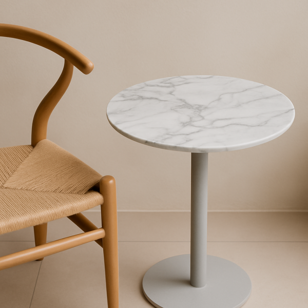 Mesa de Apoio Luna Piena - Mármore e Eco-T
