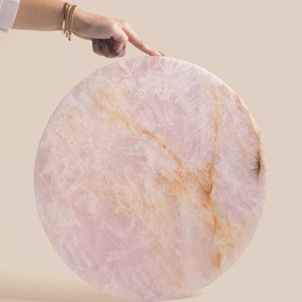 Bandeja Aurora - Quartzito Cristal Rosa