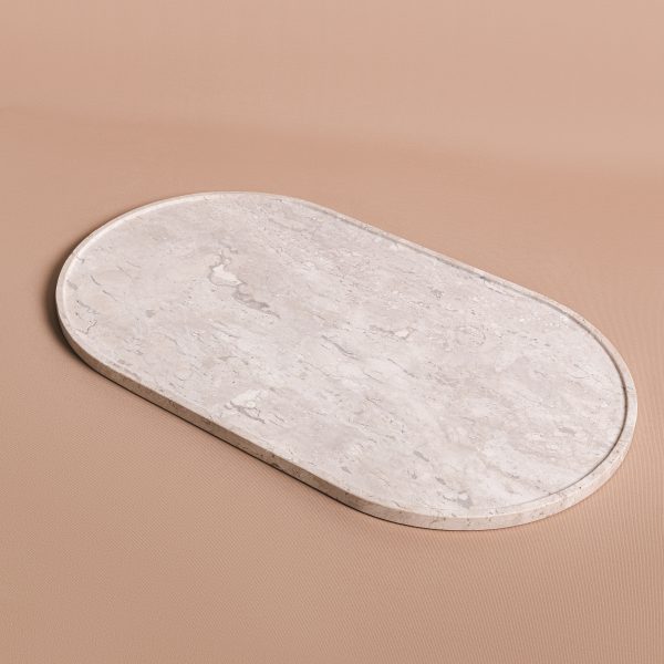 Bandeja Bardó Crema - Mármore Travertino Nacional