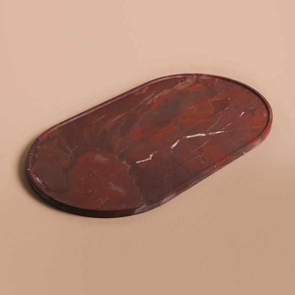 Bandeja Bardó Rosso - Mármore Napoleon Bordeaux