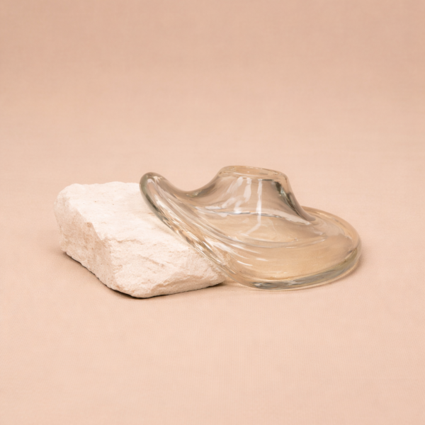 Vaso Laguna - Vidro soprado em Pedra Natural